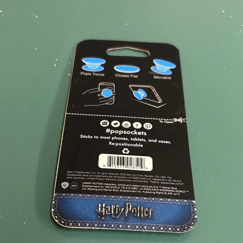 PopSocket Harry Potter Crest Phone Grip - Teal